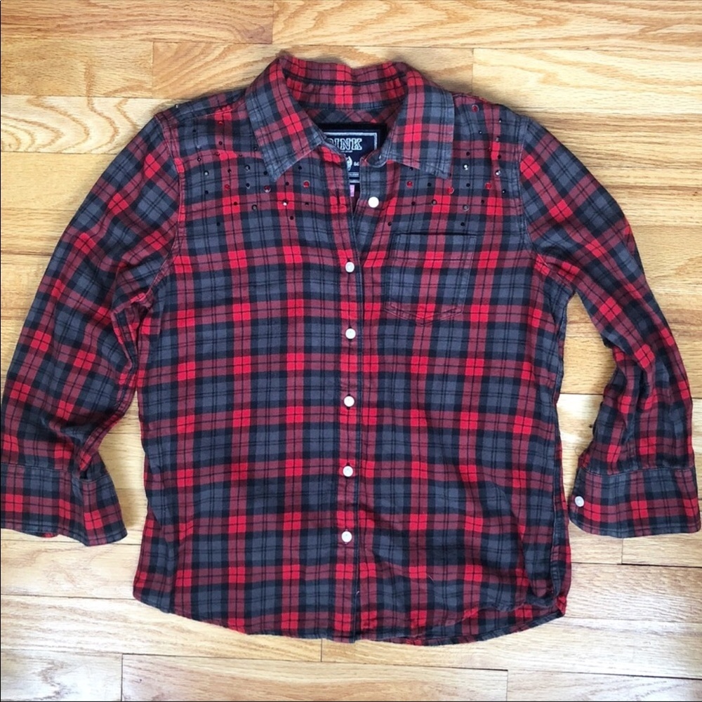 Victoria’s Secret Pink button down flannel